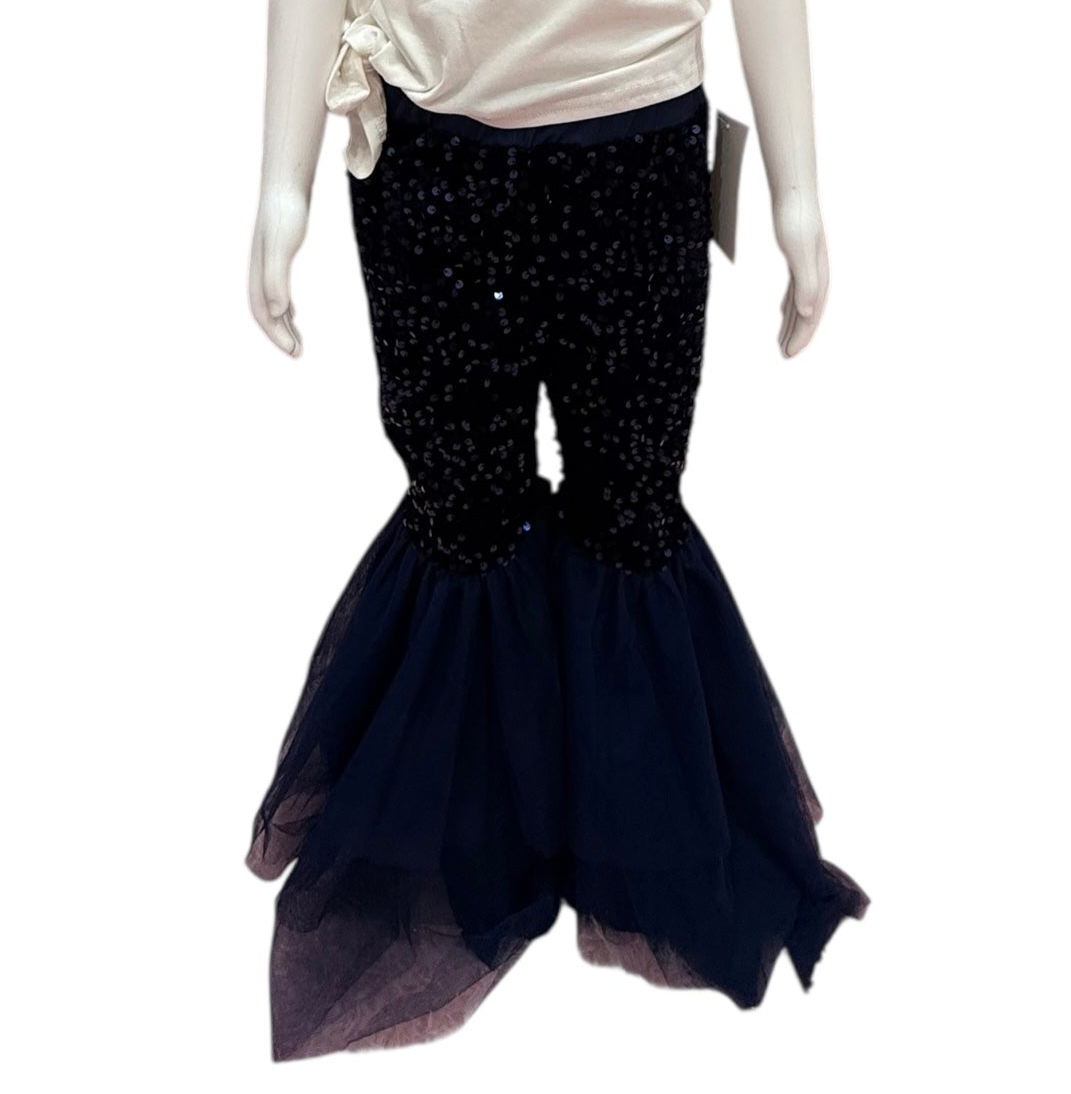 Navy sequin bell bottom( pants only)